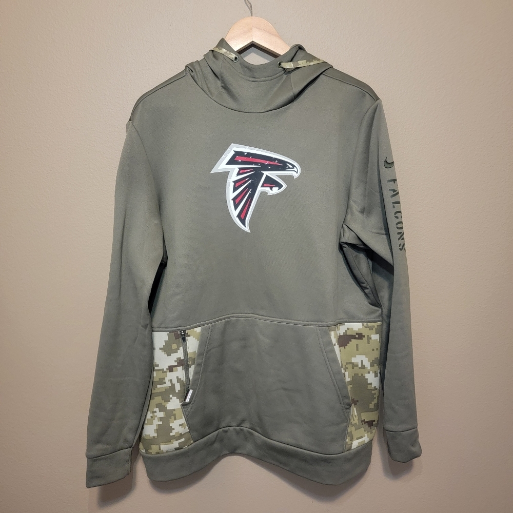 Nike Unisex NFL Atlanta Falcons Salute To Service Therma Hoodie Size XL NWOT